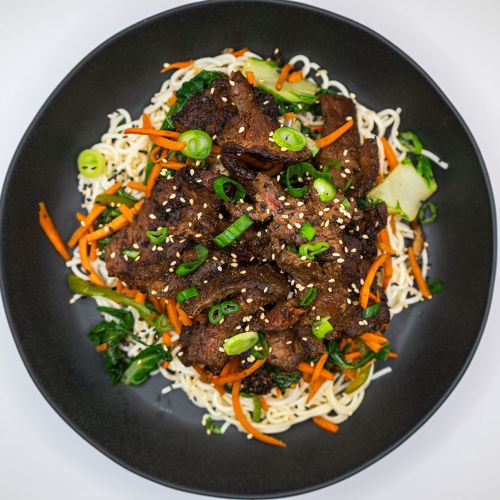 Mongolian beef plated 500x500