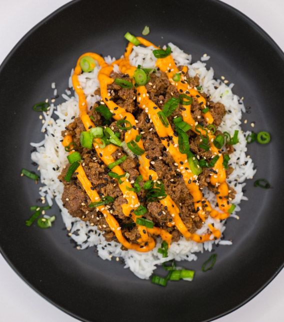 Spicy Korean beef bowl